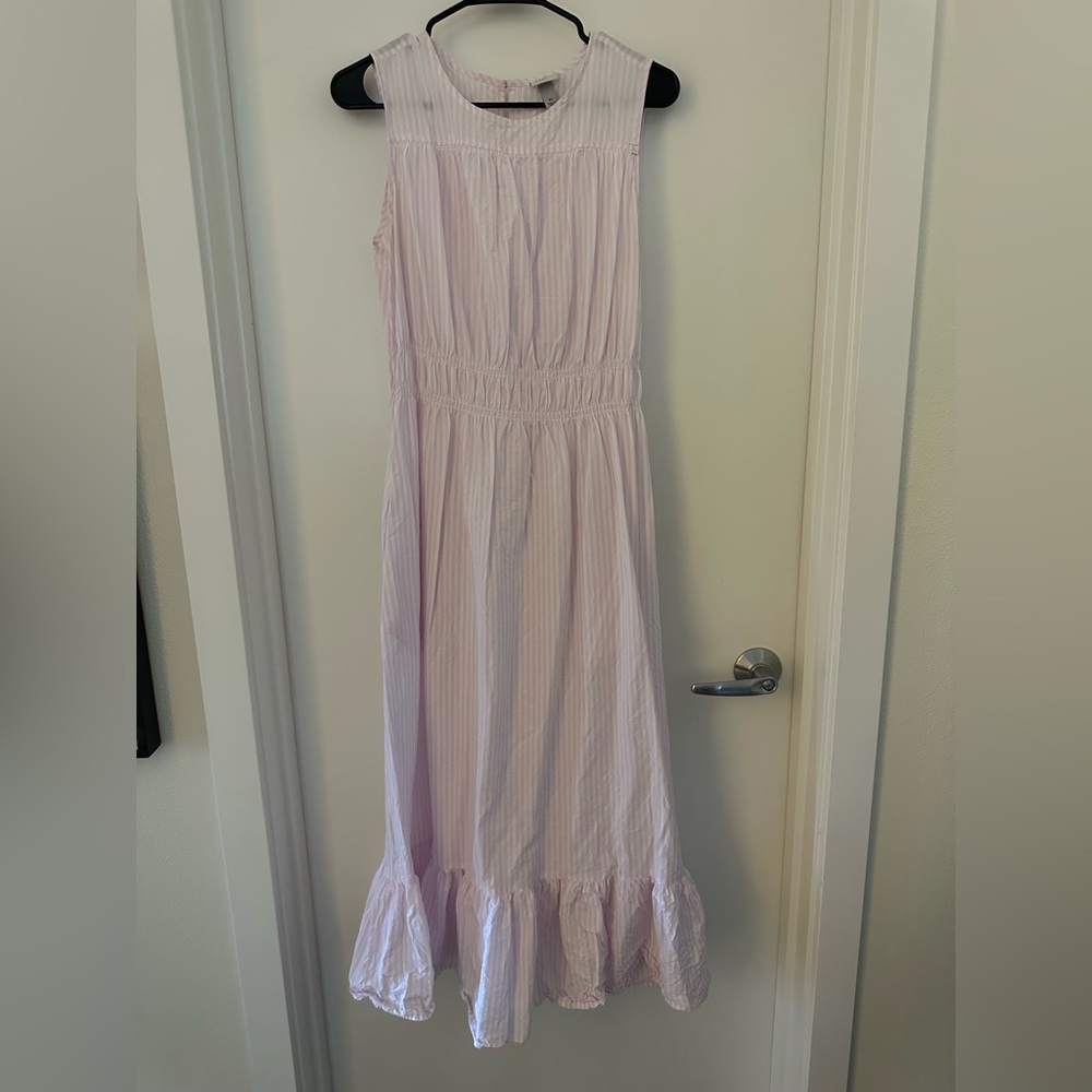 A New Day purple and white pocket dress